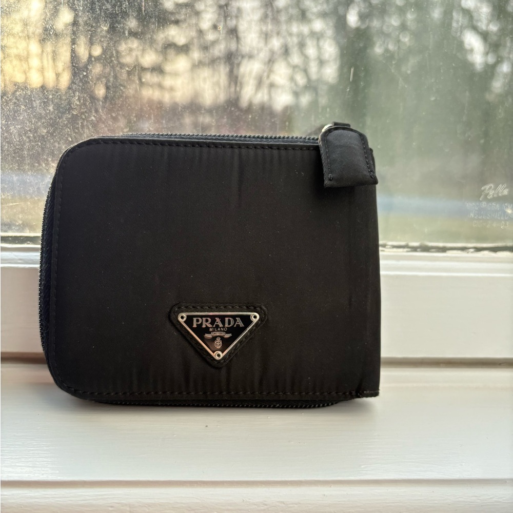 Prada Black zip wallet
